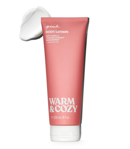 Victoria's Secret PINK Warm & Cozy Body Lotion front view 8 oz