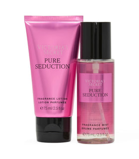 Victoria's Secret Pure Seduction Fragrance Mist and Lotion bottles