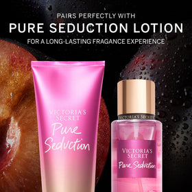 Victoria's Secret Pure Seduction Lotion with floral background