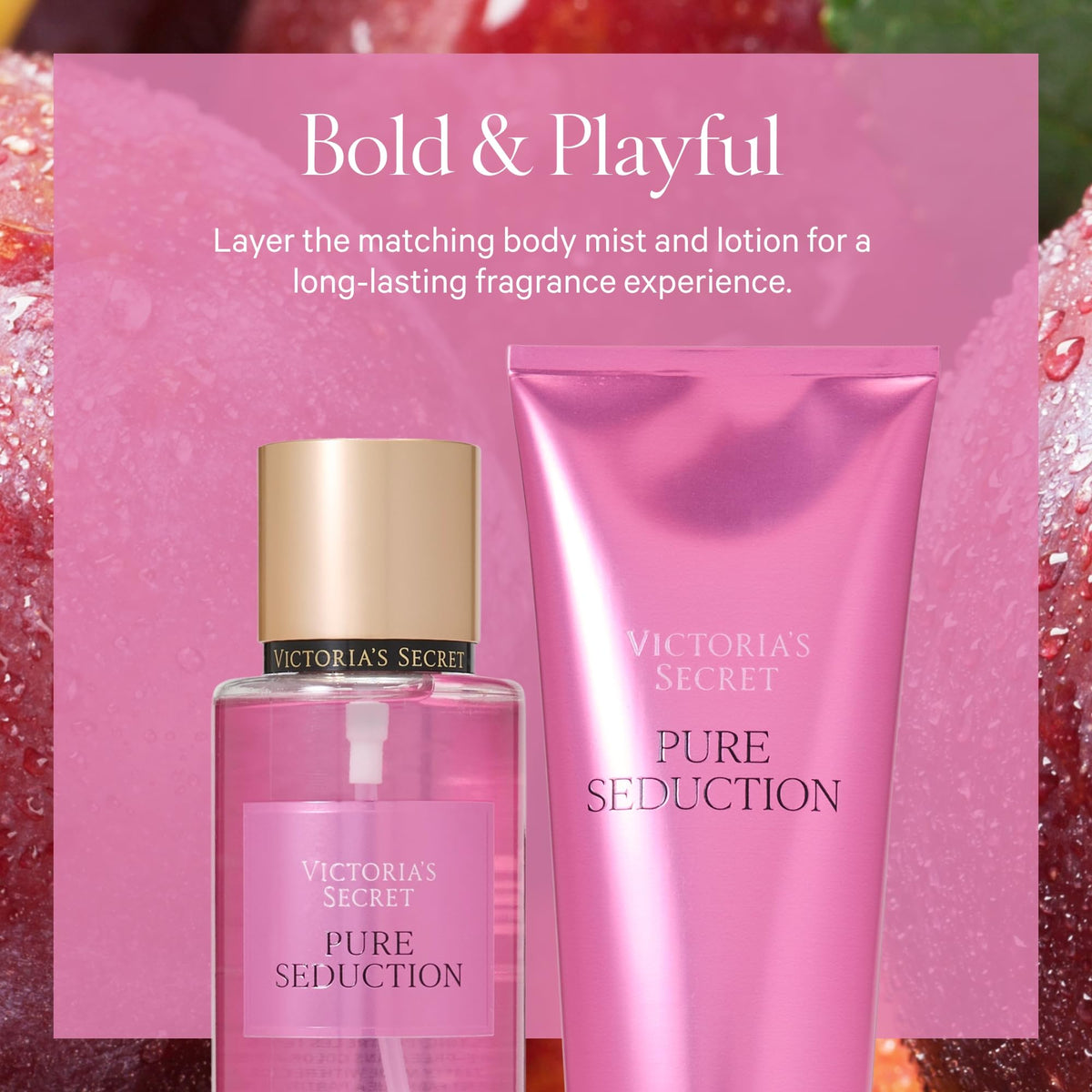 Victoria's Secret Pure Seduction Mist bottle side view