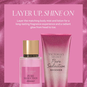 Victoria's Secret Pure Seduction Shimmer Body Mist close-up of bottle