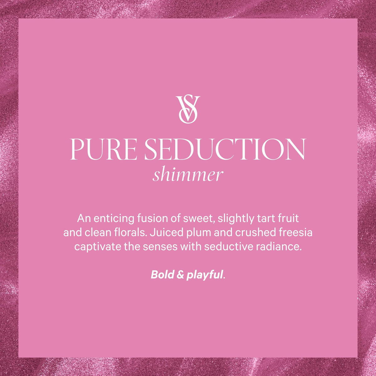 Victoria's Secret Pure Seduction Shimmer Body Mist with packaging