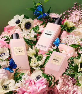 Victoria's Secret Tease Sugar Fleur lotion with apple and floral elements