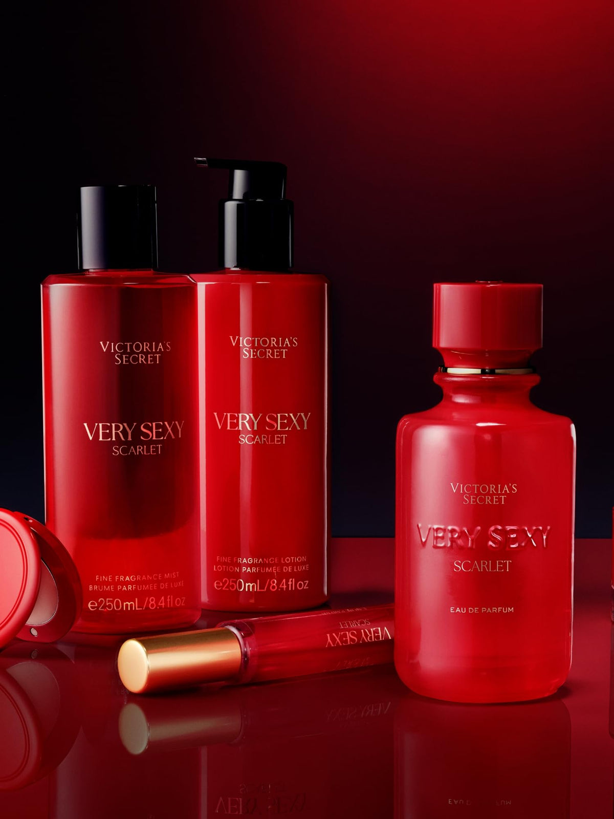 Victoria's Secret Very Sexy Scarlet Lotion side view showcasing design