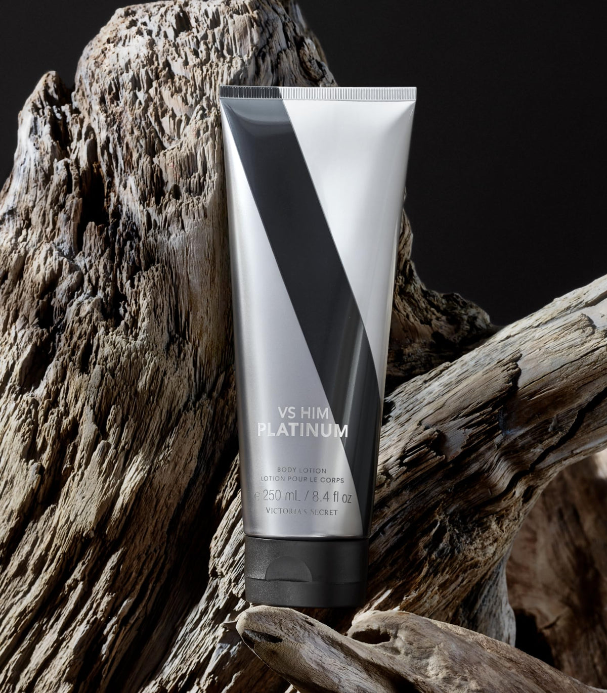 Victoria's Secret VS Him Platinum Men's Cologne Body Lotion with packaging