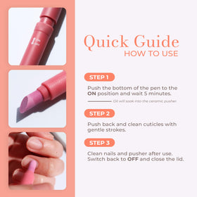 VICTORY NAIL Cuticle Oil Pen in use on nails