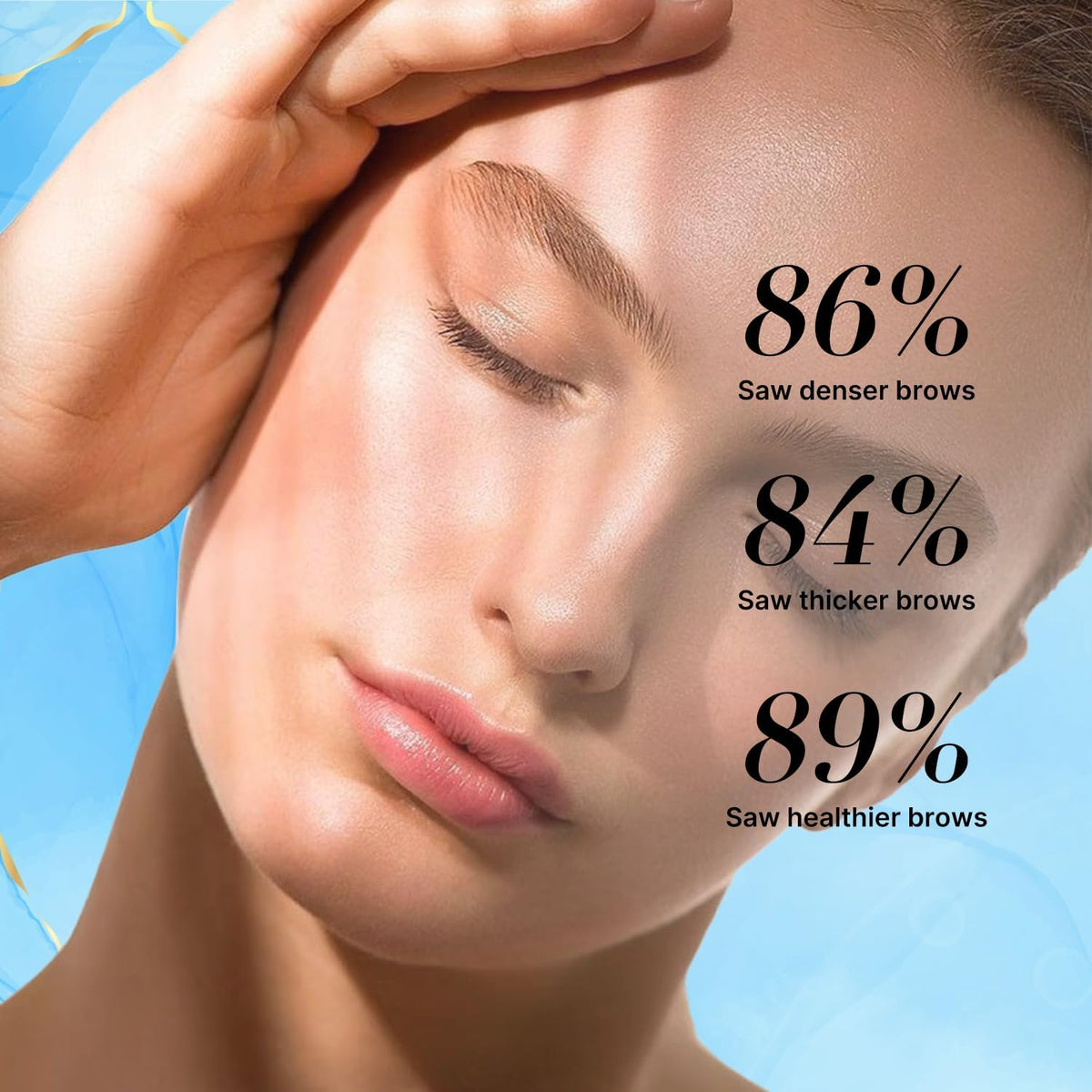 VieBeauti Eyebrow Growth Serum application on brows
