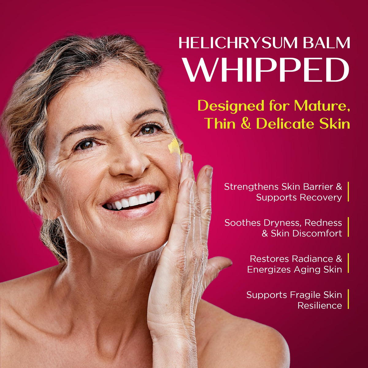 Vigority Helichrysum Balm 3.4oz application on skin