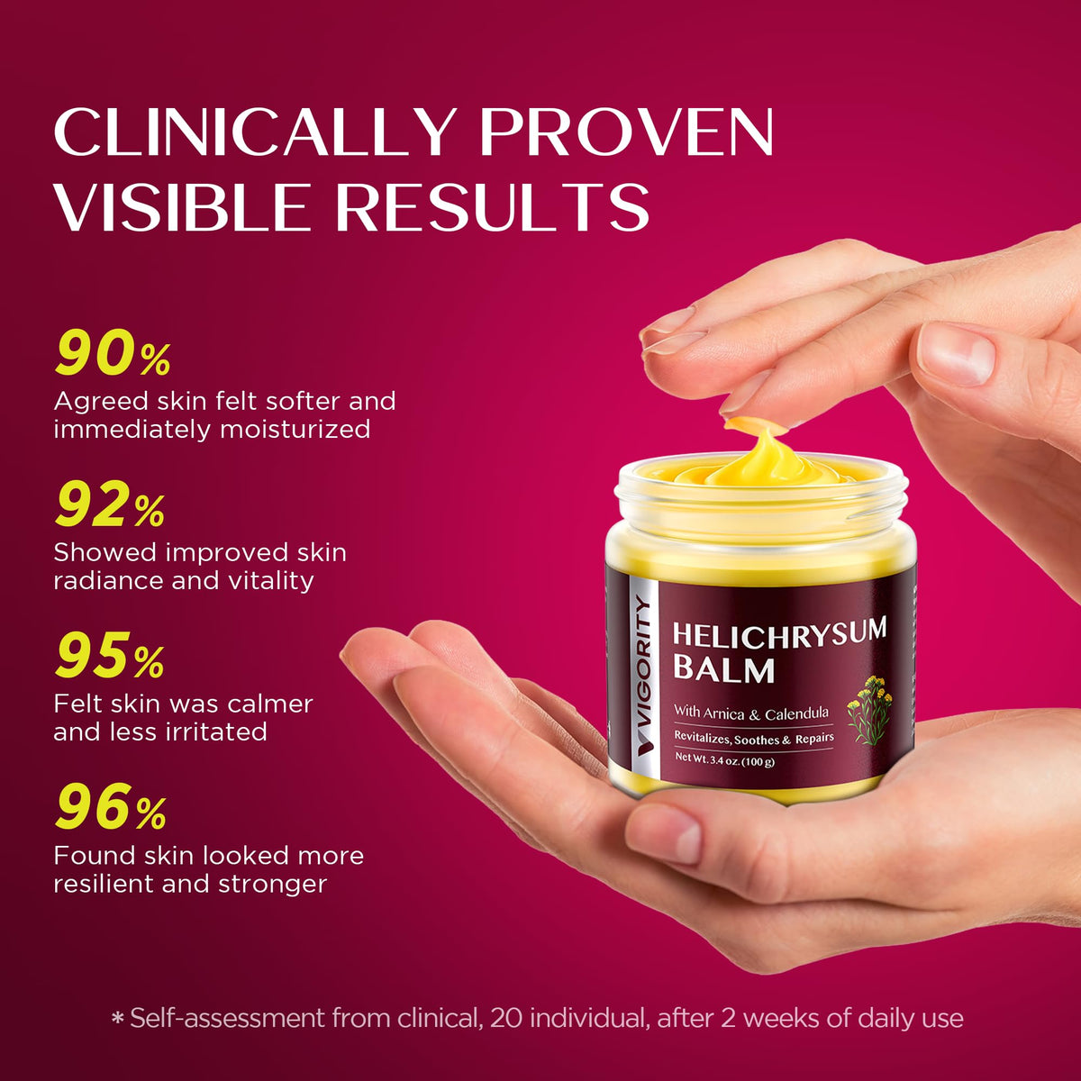 Vigority Helichrysum Balm 3.4oz ingredients list