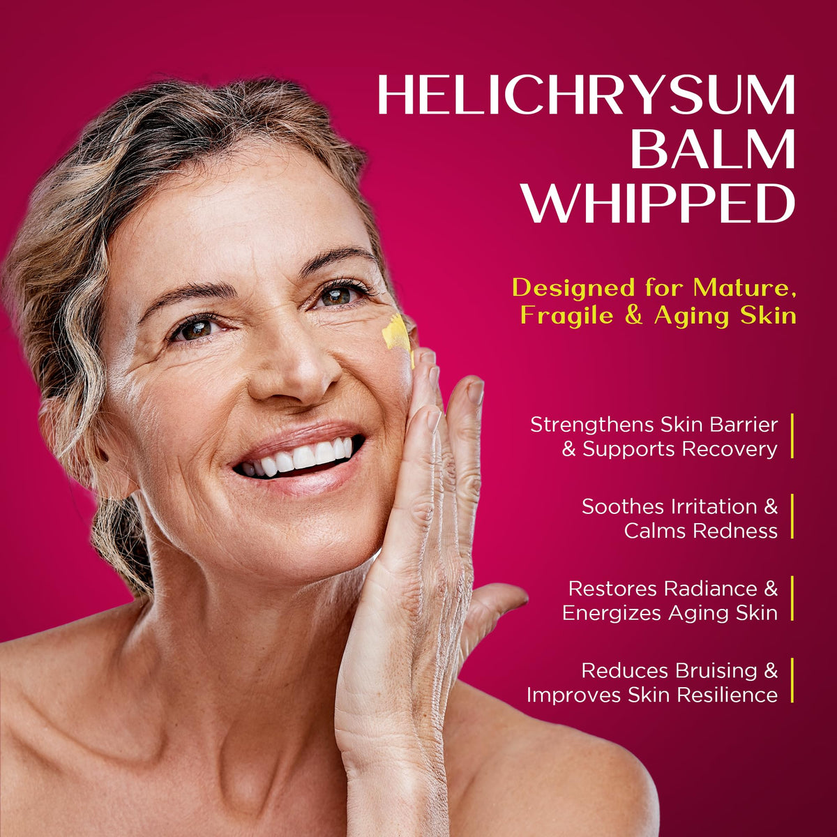 Vigority Helichrysum Balm application on skin