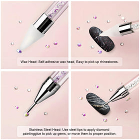 Vikerer Nail tweezer alongside rhinestone pickers
