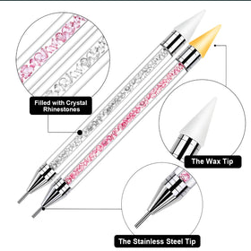 Vikerer Rhinestone Picker Tool with replacement wax tips