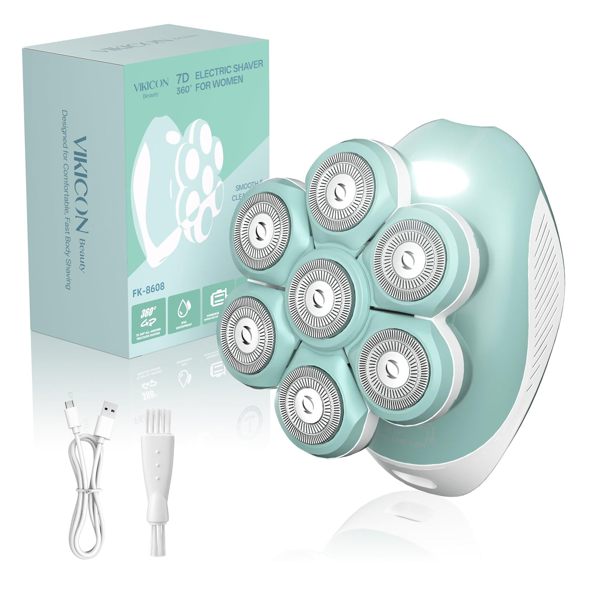 VIKICON 7D Electric Razor for Women front view