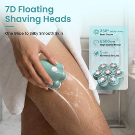 VIKICON 7D Electric Razor showing waterproof feature