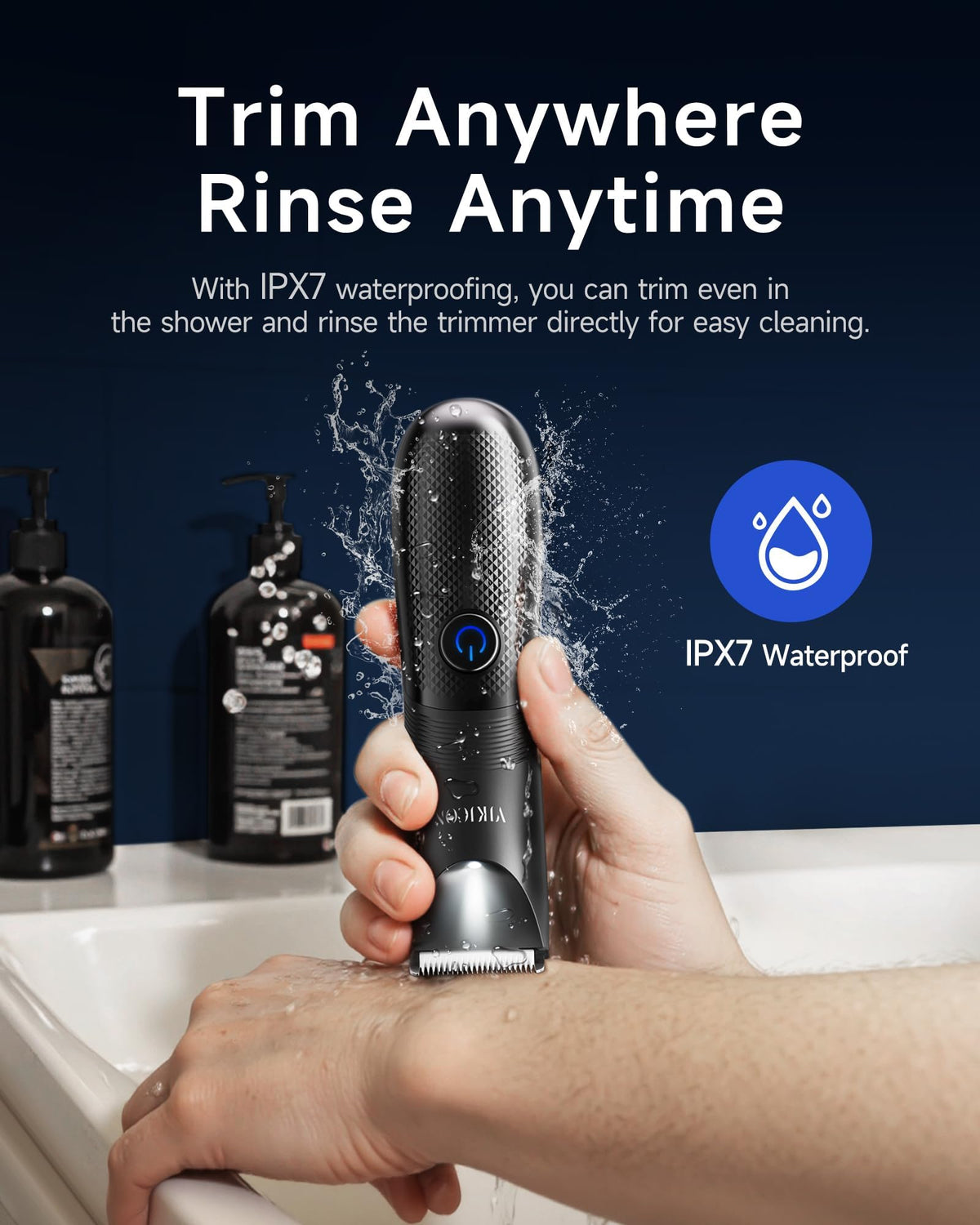 VIKICON Manscape Trimmer displayed with packaging