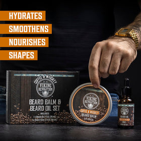 Viking Revolution Beard Balm and Oil Bundle packaging