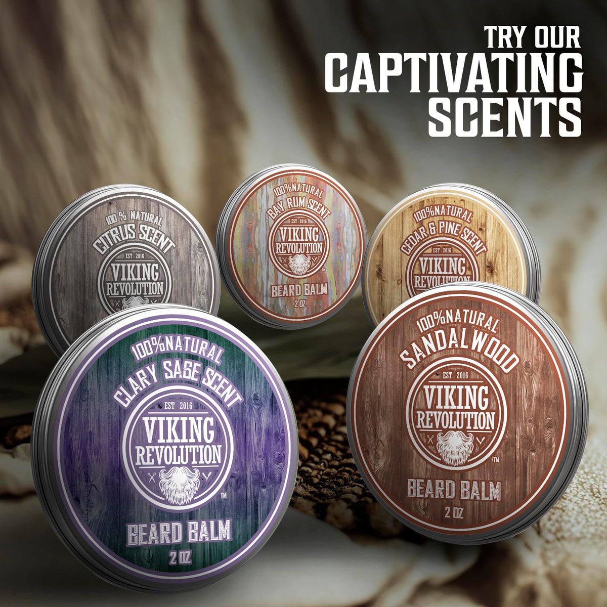 Viking Revolution Beard Balm Citrus and Sandalwood ingredients list