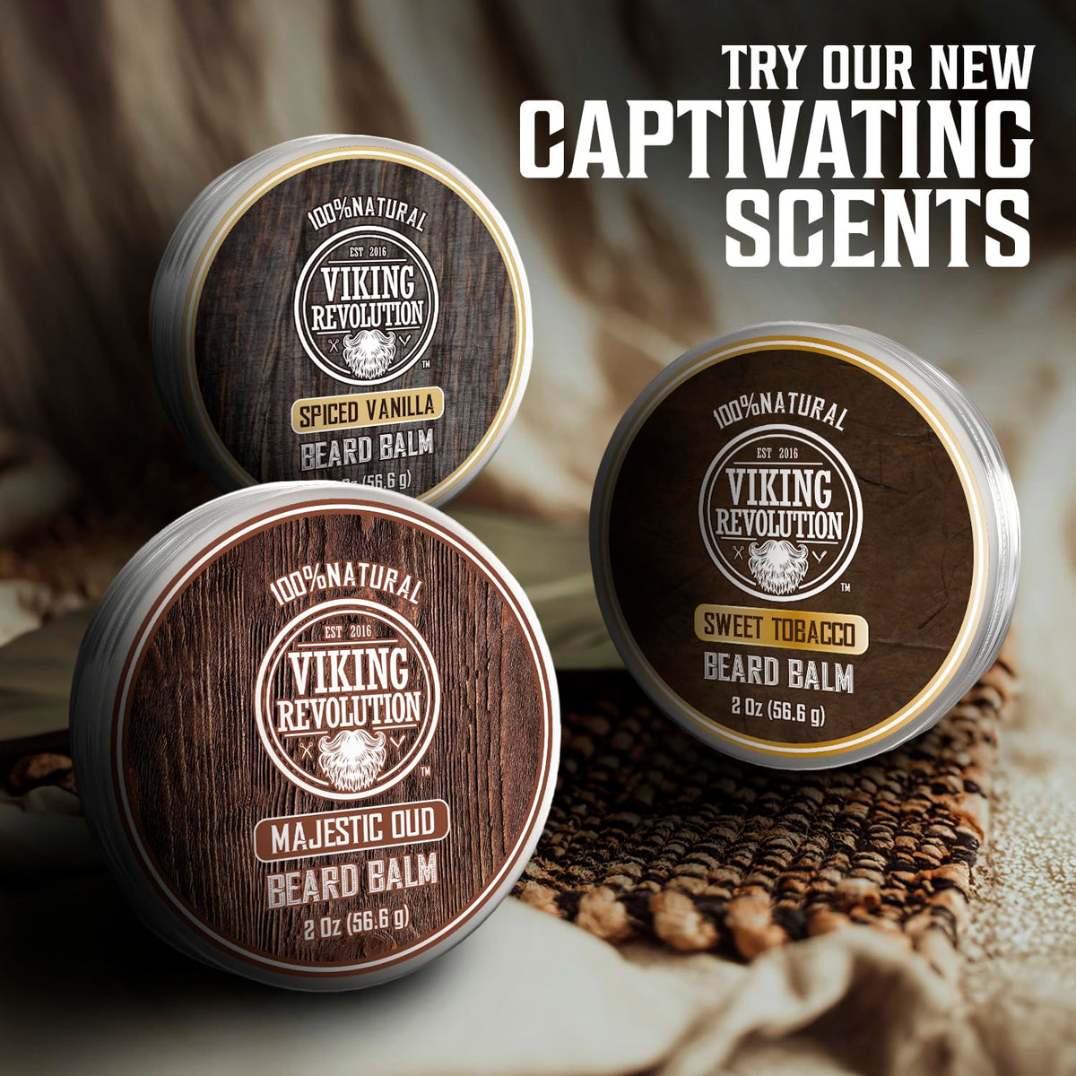 Viking Revolution Beard Balm Spiced Vanilla lifestyle scene