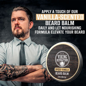 Viking Revolution Beard Balm Spiced Vanilla texture close-up
