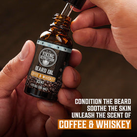 Viking Revolution Beard Balm tin with Coffee Whiskey scent