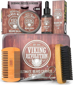 Viking Revolution Beard Kit metal box front view