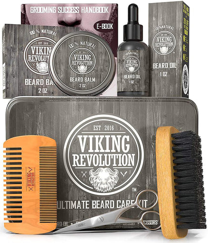 Viking Revolution Beard Kit metal box front view
