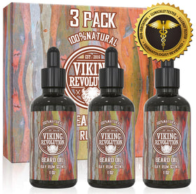 Viking Revolution Beard Oil Bay Rum lifestyle scene