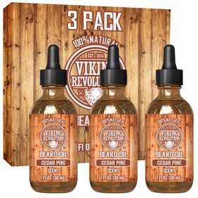 Viking Revolution Beard Oil Cedar and Pine 1 fl oz front view