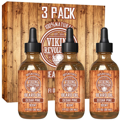 Viking Revolution Beard Oil Cedar and Pine 1 fl oz front view