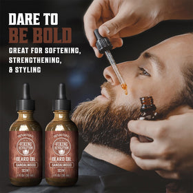 Viking Revolution Beard Oil Sandalwood 1 fl oz back view