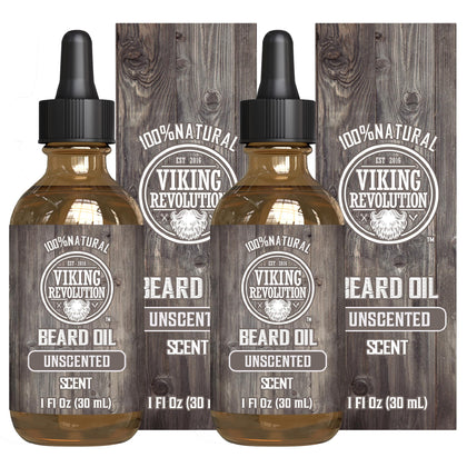 Viking Revolution Beard Oil Unscented 1 fl oz bottle front view