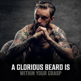 Viking Revolution Beard Oil Unscented application on beard