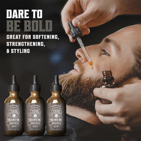 Viking Revolution Beard Oil Unscented bottle close-up