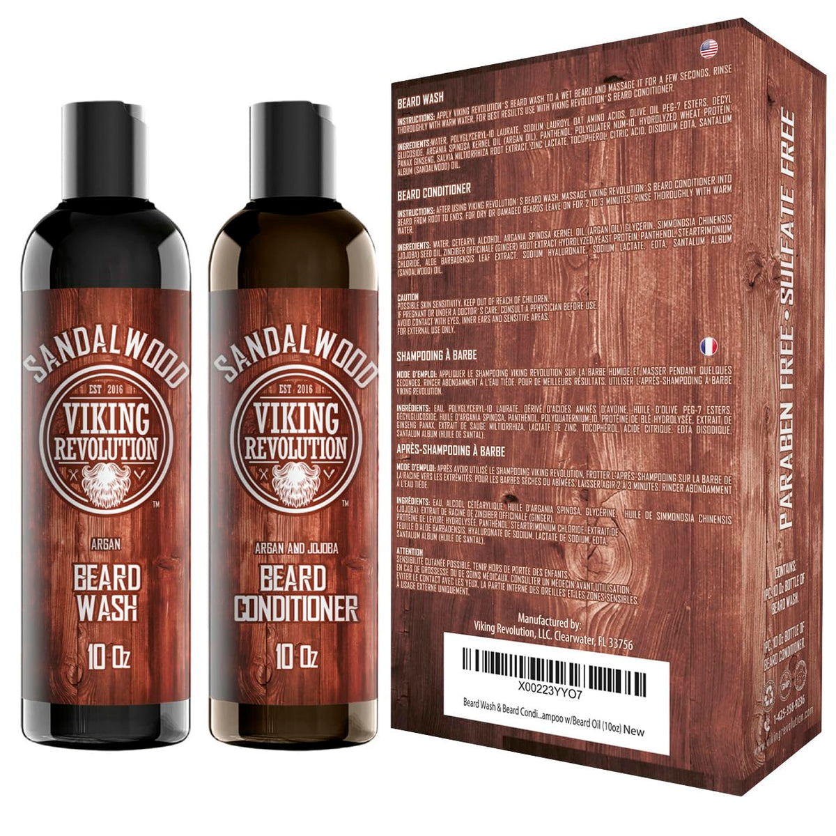 Viking Revolution Beard Wash lathering in hand