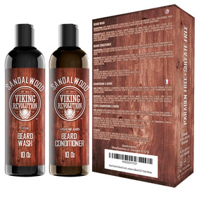 Viking Revolution Beard Wash lathering in hand