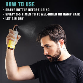 Viking Revolution Hair Sea Salt Spray 2-Pack packaging with ingredients listed