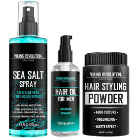 Viking Revolution Hair Texturizing Care Kit 3 Piece Set front view