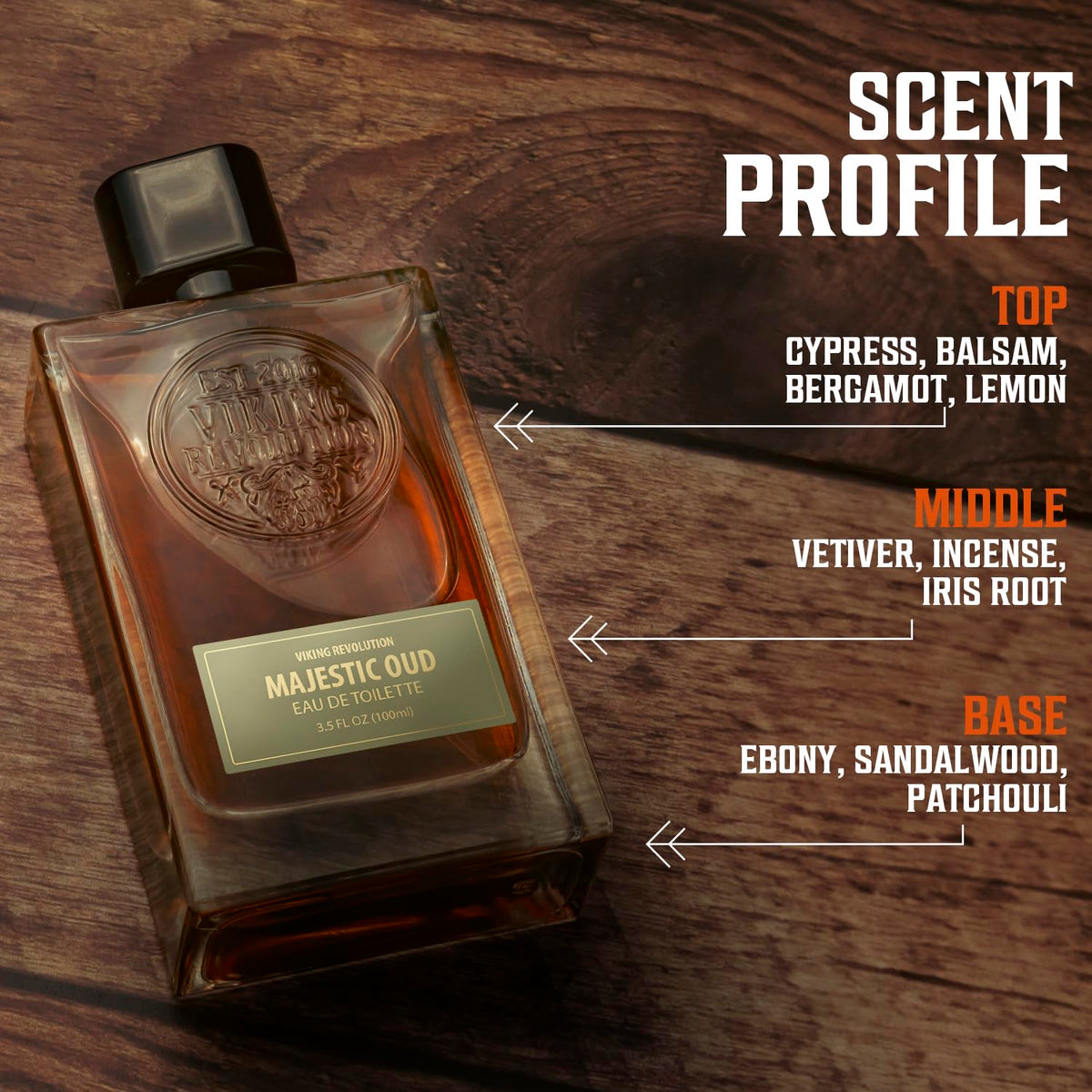 Viking Revolution Men's Majestic Oud Cologne packaging