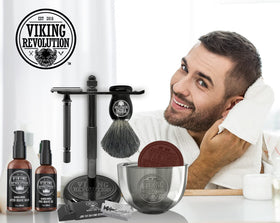 Viking Revolution Safety Razor Stand with razor