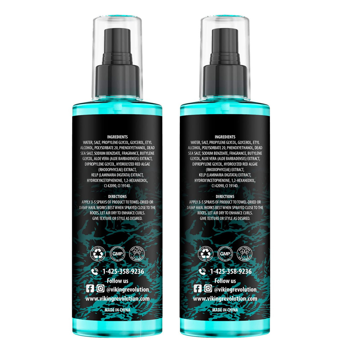 Viking Revolution Sea Salt Spray for Men with textured hair