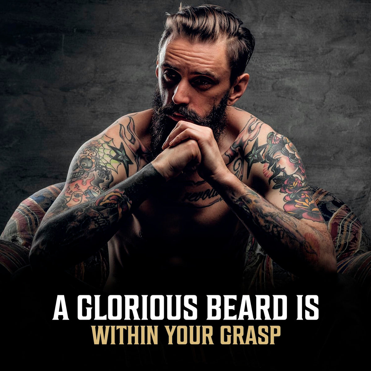 Viking Revolution Spiced Vanilla Beard Oil on wood background