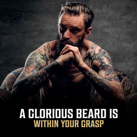 Viking Revolution Spiced Vanilla Beard Oil on wood background