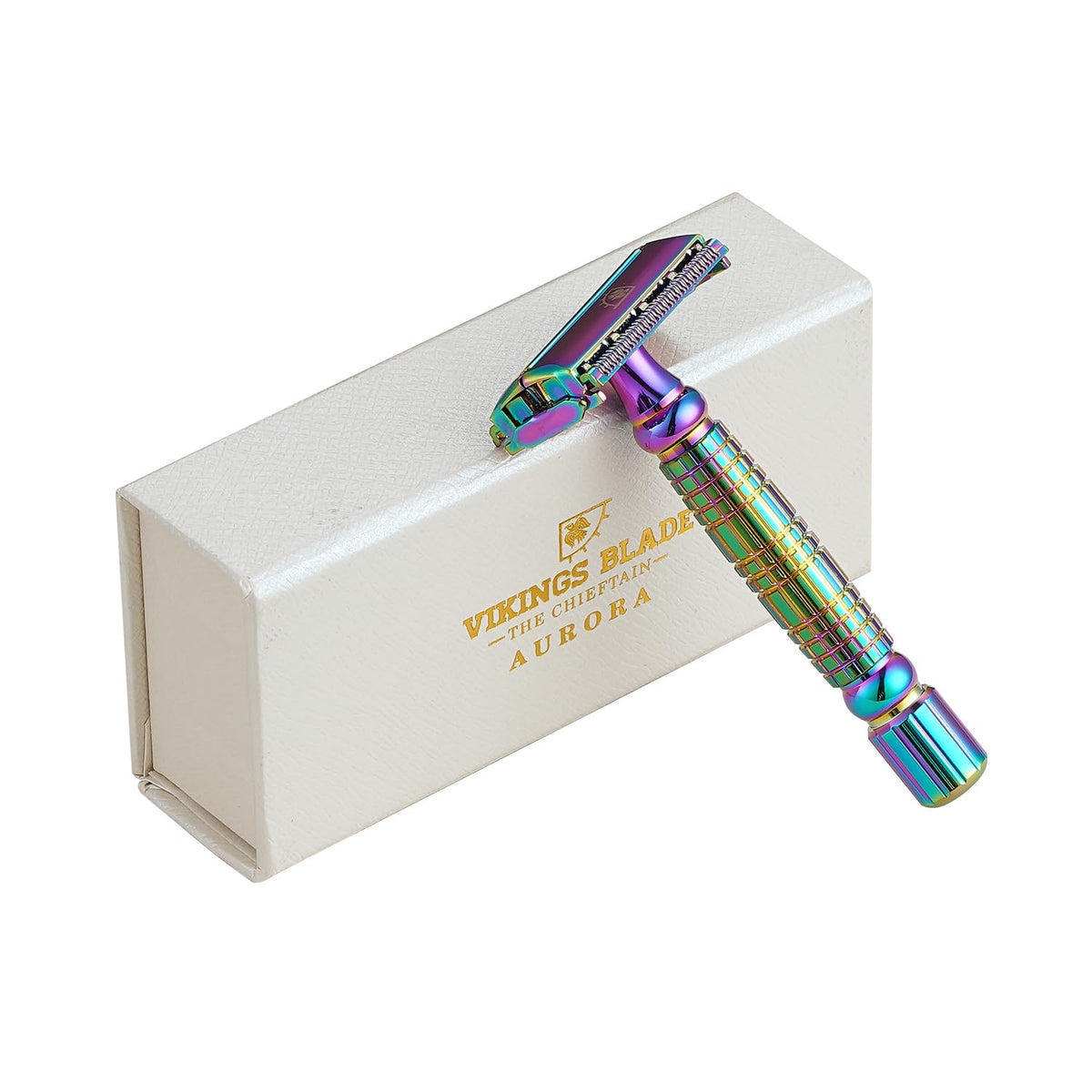 Vikings Blade Chieftain Aurora razor packaging