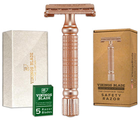 Vikings Blade Chieftain Hera double edge safety razor front view