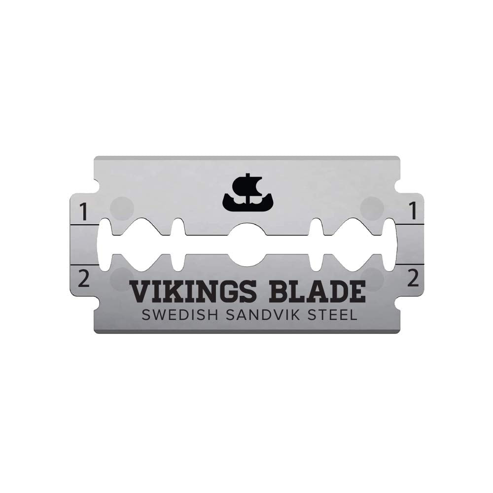 Vikings Blade Double Edge Razor Blades close-up of blades