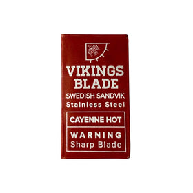 Vikings Blade Double Edge Razor Blades in a shaving setup
