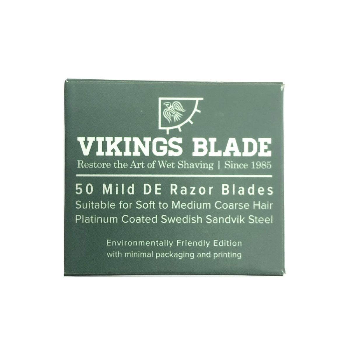 Vikings Blade Double Edge Razor Blades stacked for display