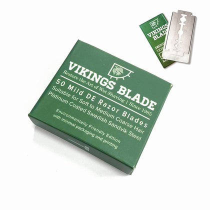 Vikings Blade Double Edge Safety Razor Blades packaging front view