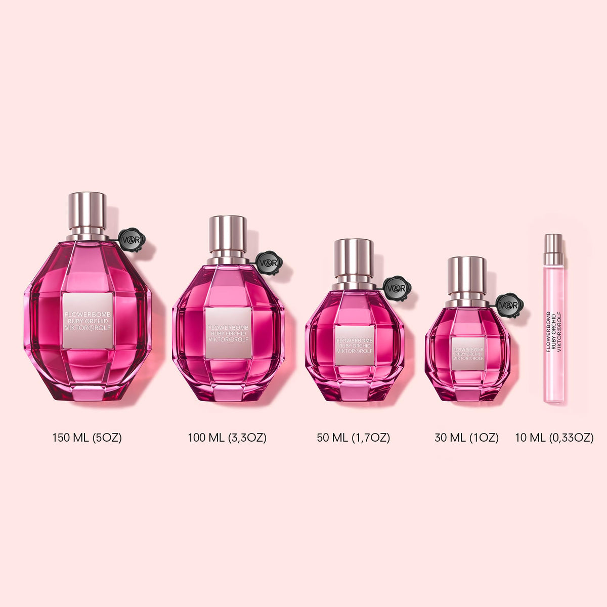 Viktor&Rolf Flowerbomb Ruby Orchid Eau de Parfum with flowers