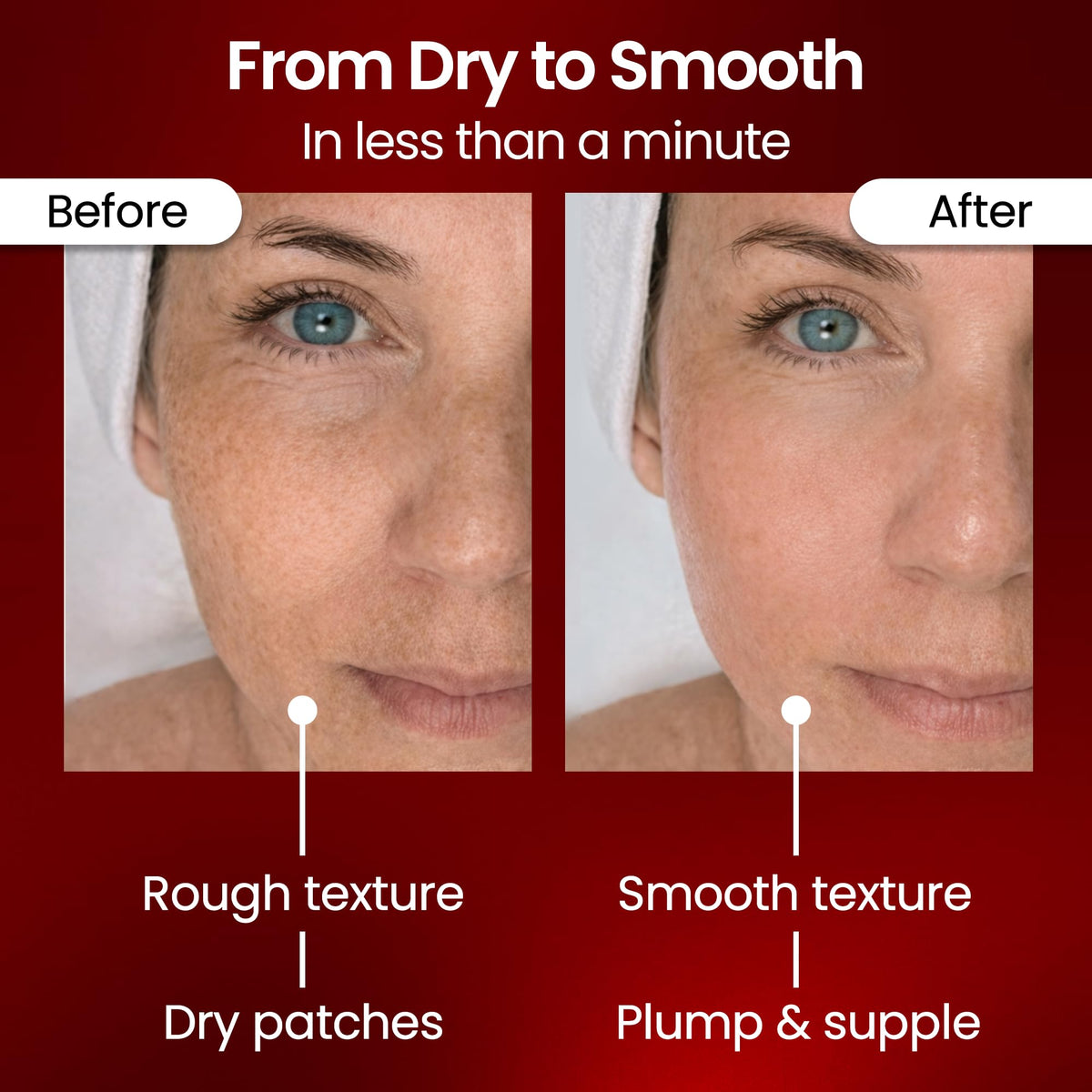 Vine Vera Merlot Day Cream application on skin